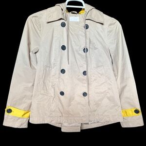 Avec Les Filles Water Resistant Hooded Short Trench